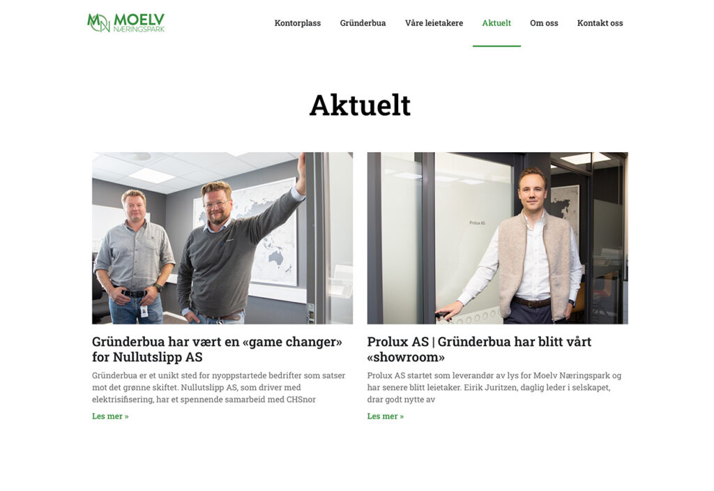 Gründerbua Moelv Næringspark - Intervju med Nullutslipp AS og Prolux AS